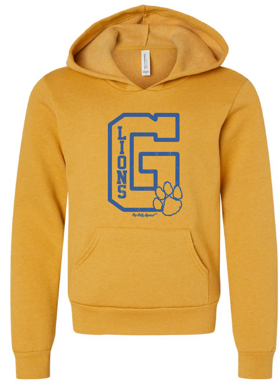 HIGH POINT G LIONS MUSTARD HOODIE