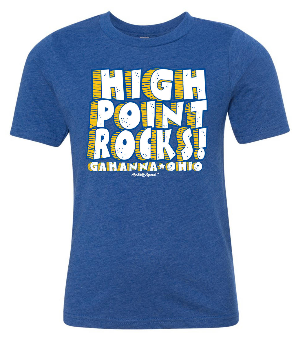 HIGH POINT ROCKS BLUE TEE