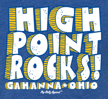 Load image into Gallery viewer, HIGH POINT ROCKS BLUE TEE
