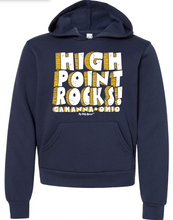 Load image into Gallery viewer, HIGH POINT ROCKS NAVY HOODIE
