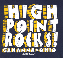 Load image into Gallery viewer, HIGH POINT ROCKS NAVY HOODIE
