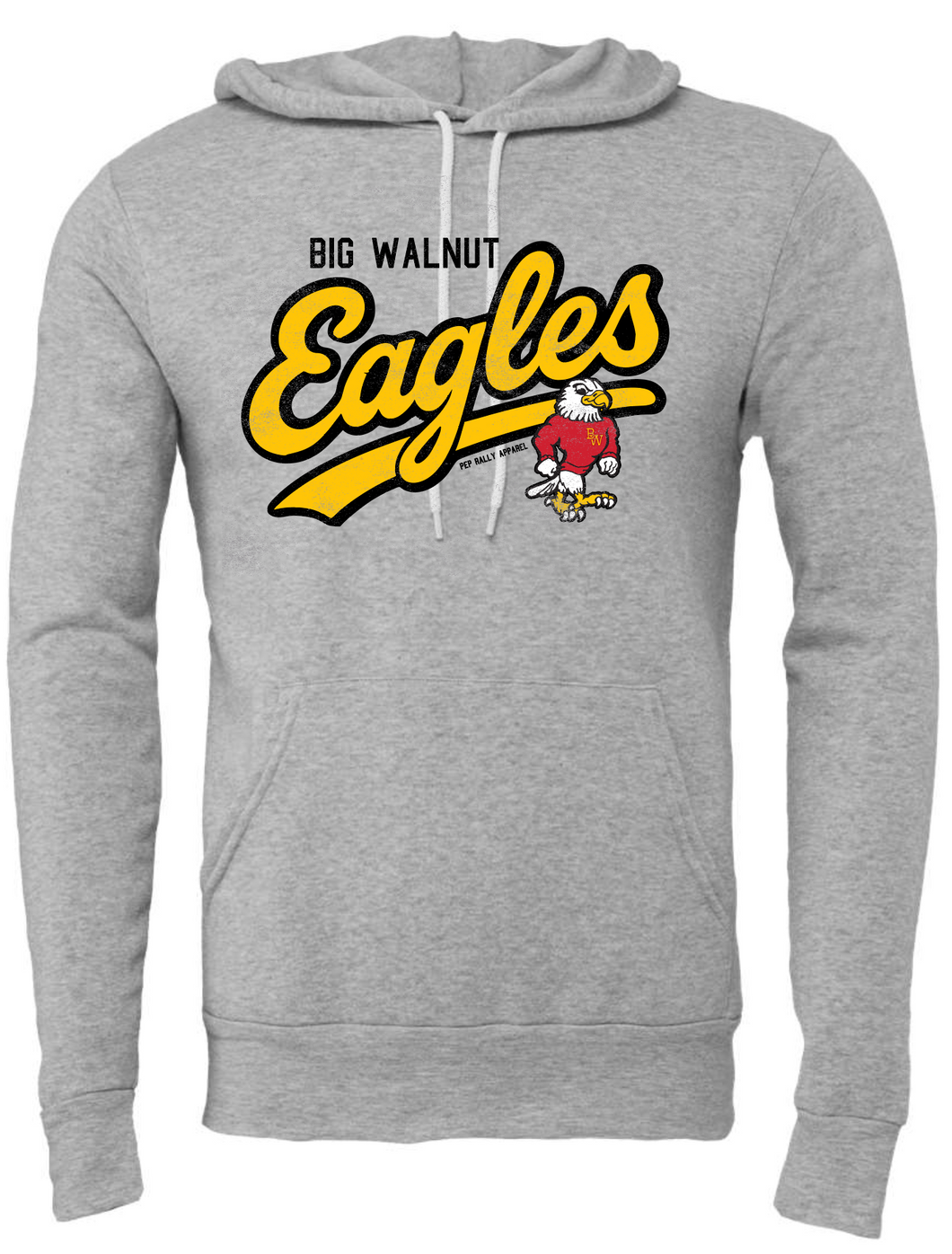 SCRIPT EAGLES GREY HOODIE