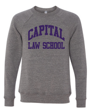 Load image into Gallery viewer, CAPITAL LAW SCHOOL ARCH CREW SWEATSHIRT
