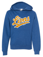 Load image into Gallery viewer, SCRIPT LIONS BLUE HOODIE GMSE
