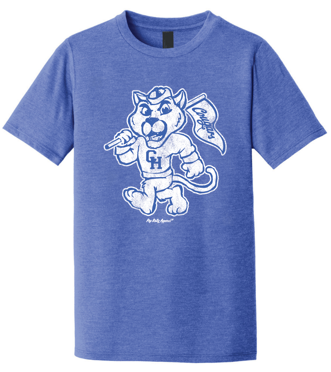 BIG COUGAR MASCOT ROYAL TEE