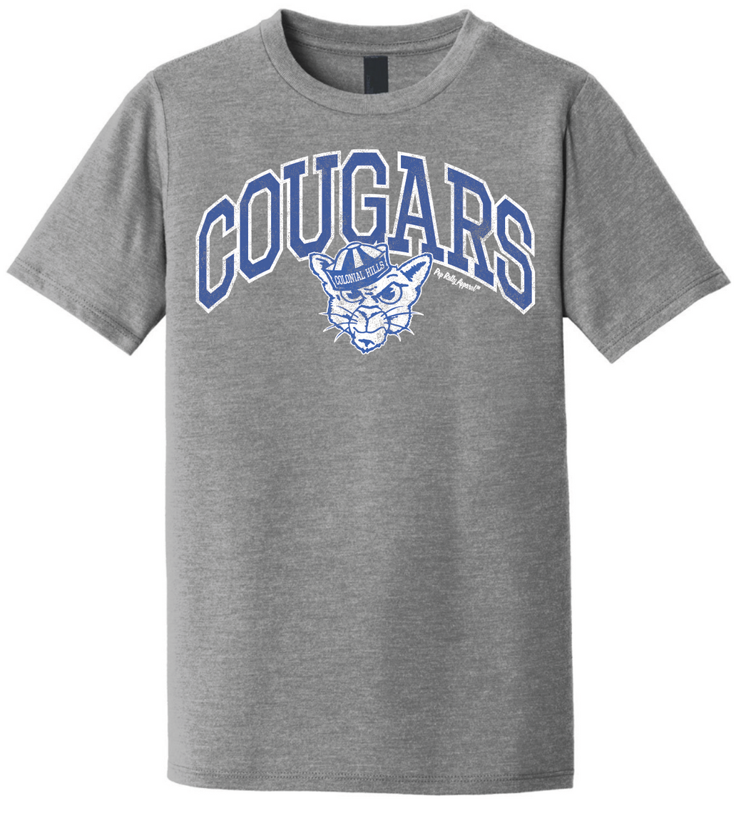 COUGARS ARCH GRAY TEE