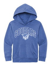 Load image into Gallery viewer, COUGARS ARCH BLUE HOODIE
