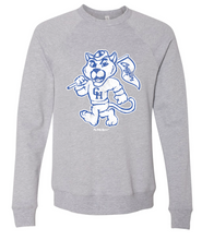 Load image into Gallery viewer, BIG COUGAR MASCOT GRAY SWEATSHIRT
