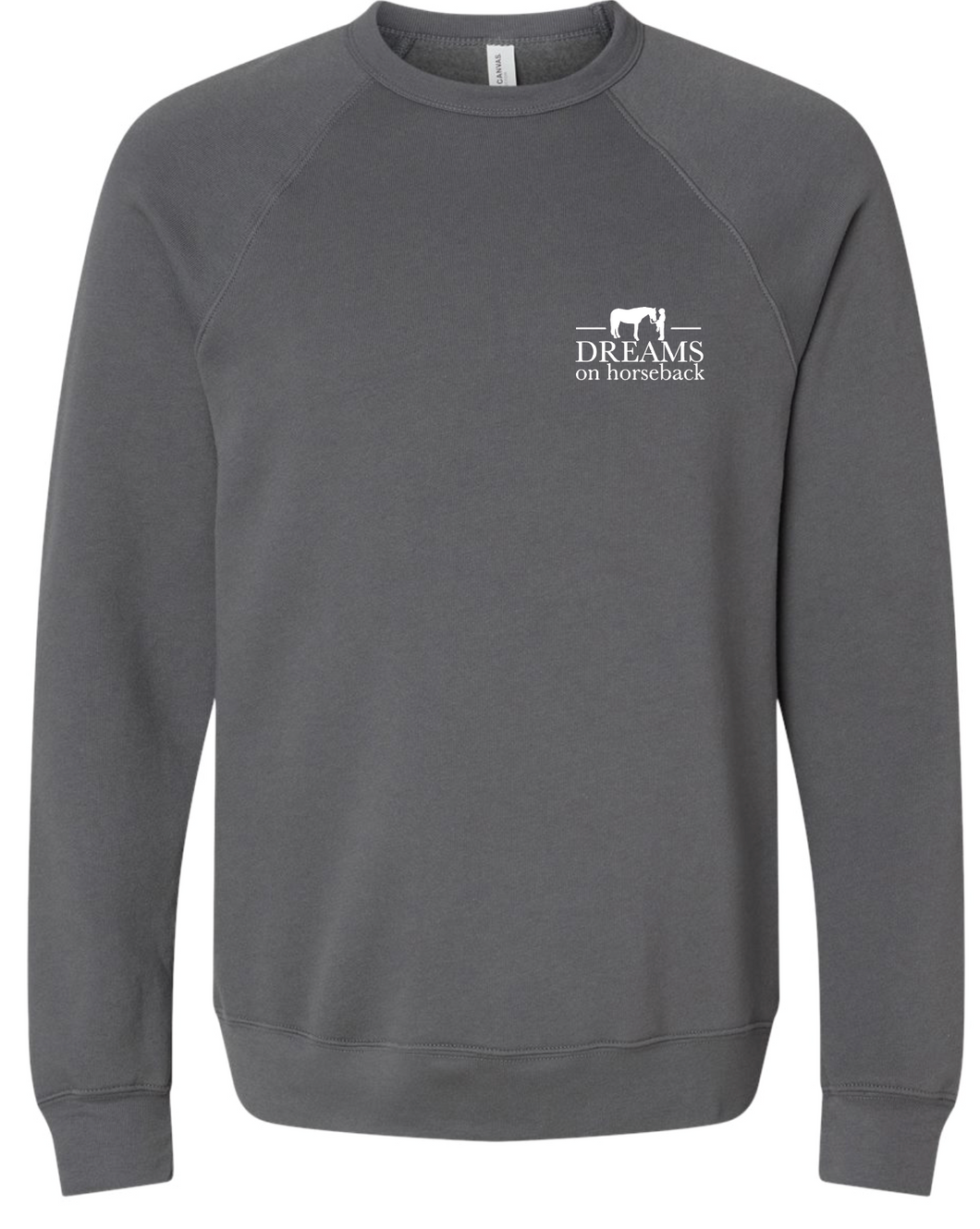 DOH UNISEX RAGLAN SWEATSHIRT ASPHALT