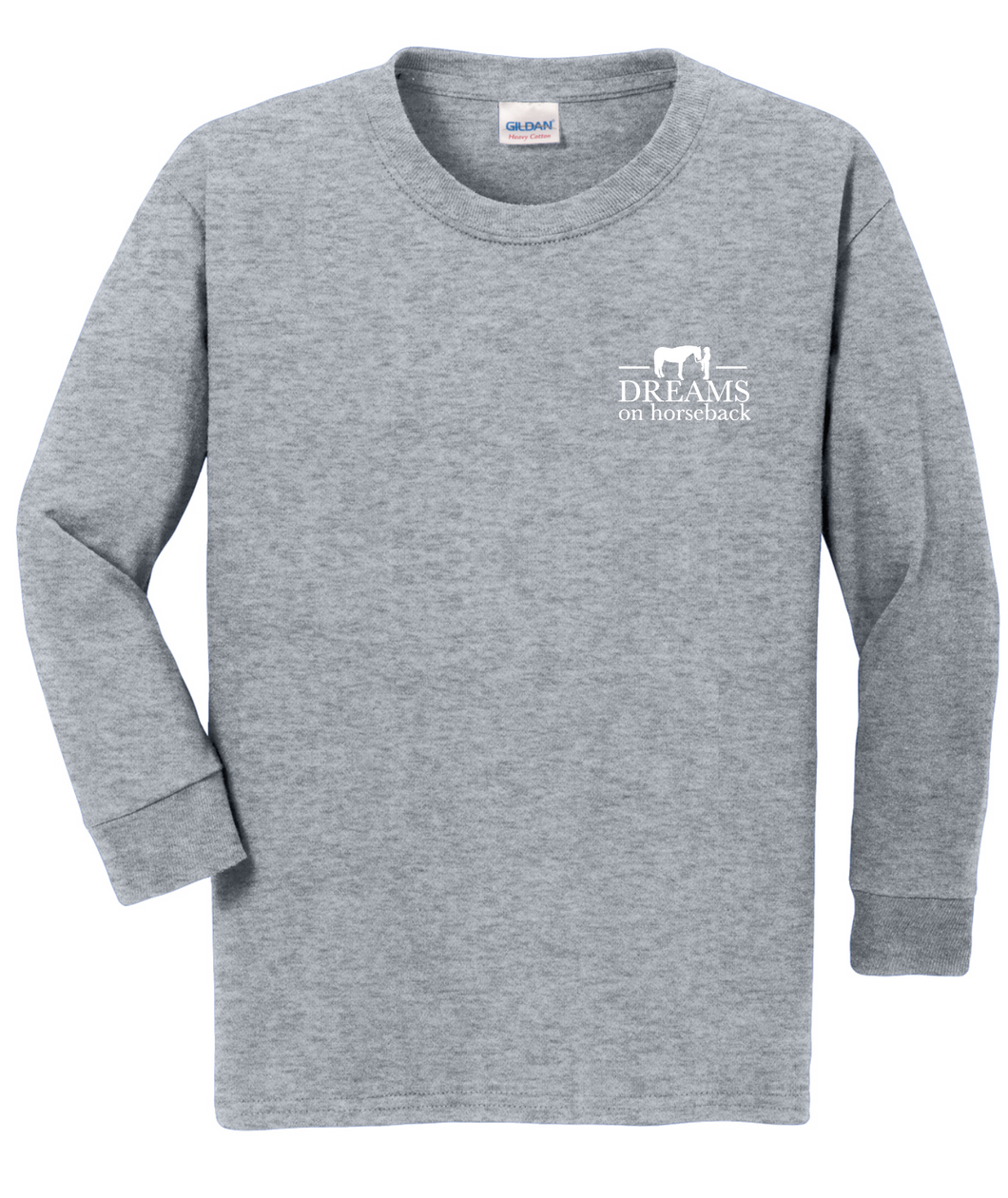 DOH GILDAN LONG SLEEVE TEE SPORT GREY (YOUTH)