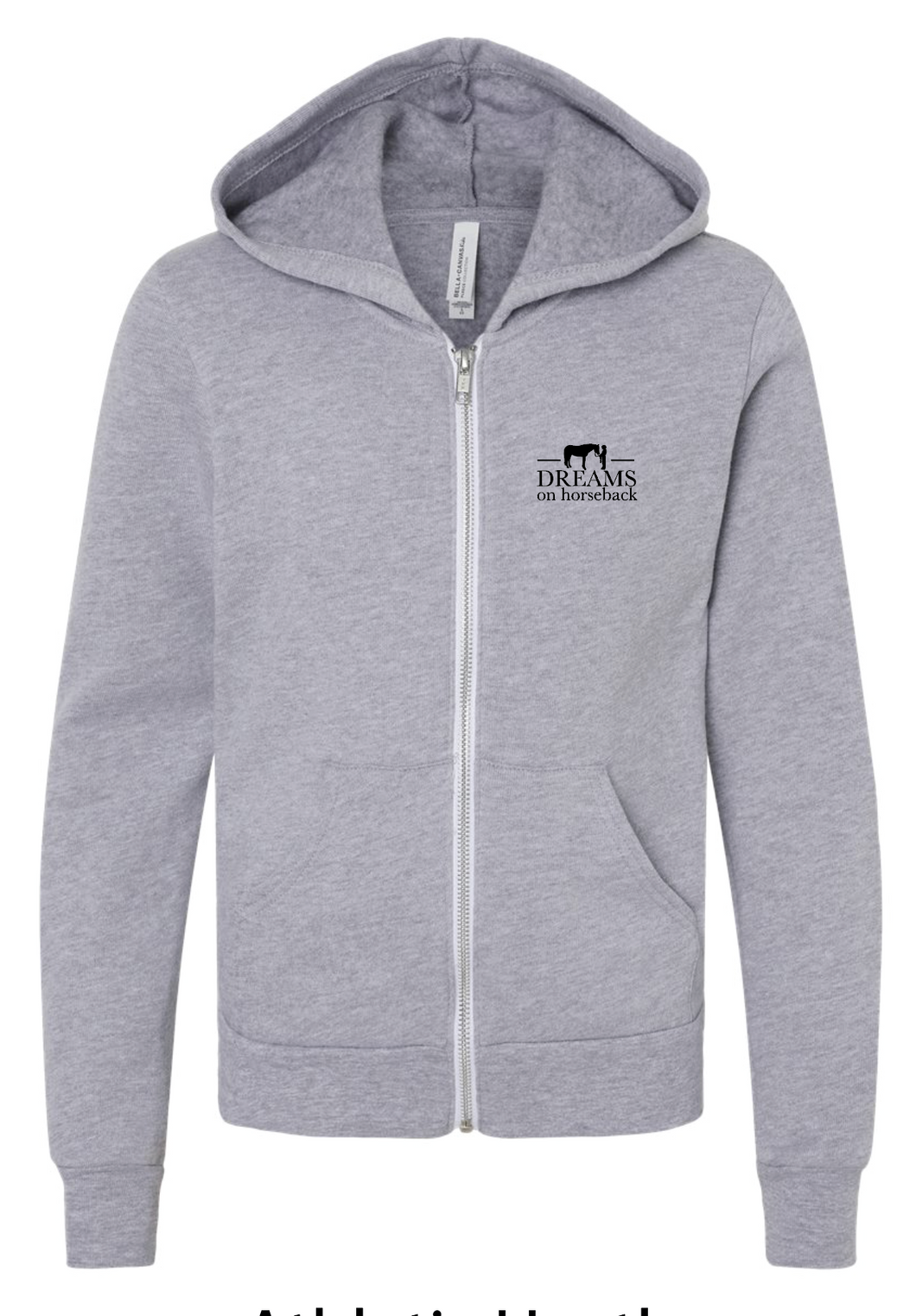 DOH FULL ZIP ATH HTR HOODIE (YOUTH)