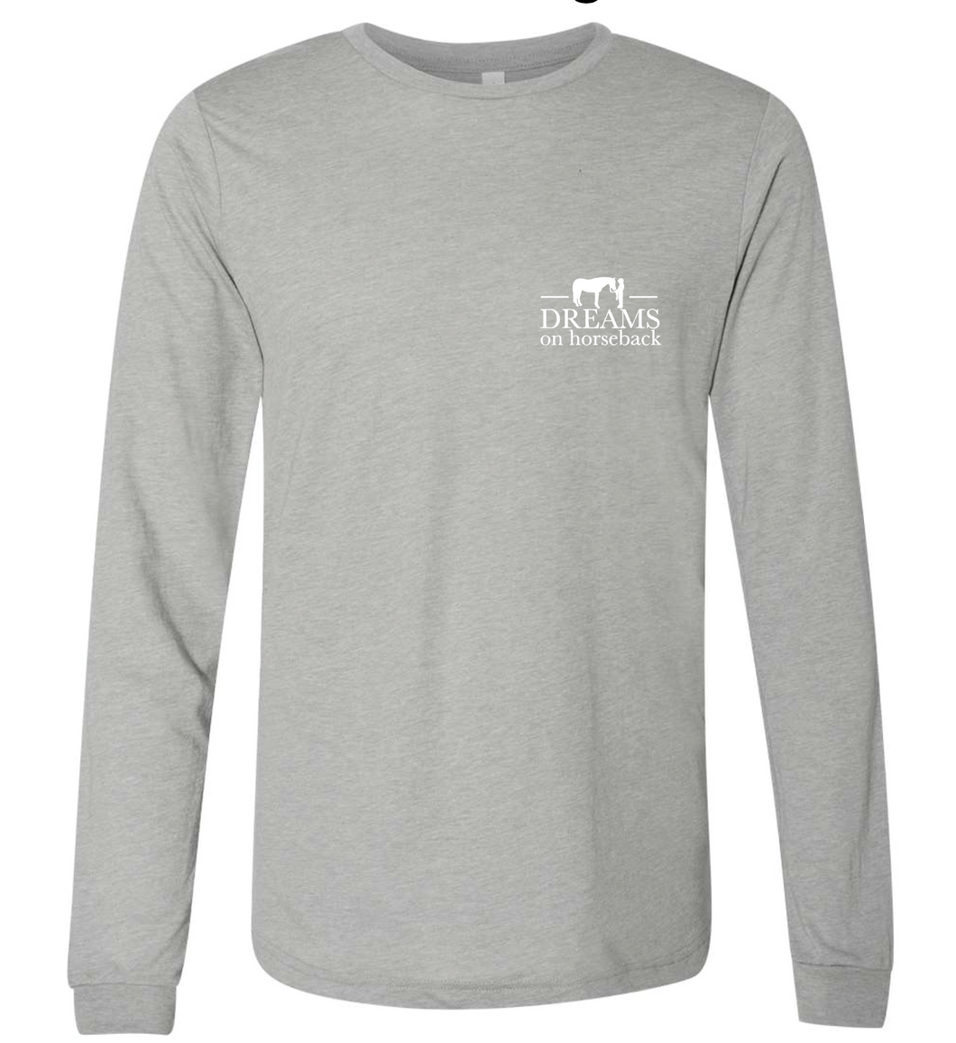 DOH UNISEX TRIBLEND LONG SLEEVE ATH GRAY