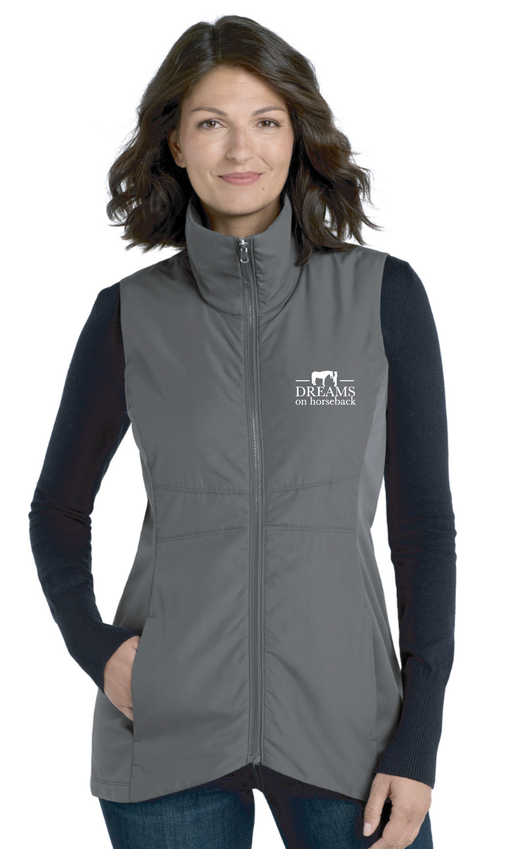 DOH WOMENS INSULATED VEST GRAPHITE