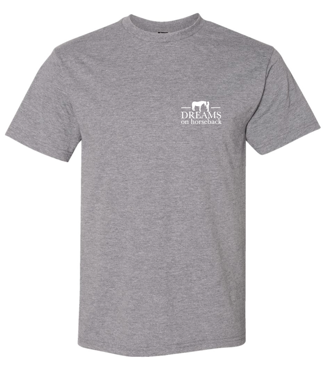 DOH UNISEX GILDAN TEE GRAPHITE HEATHER