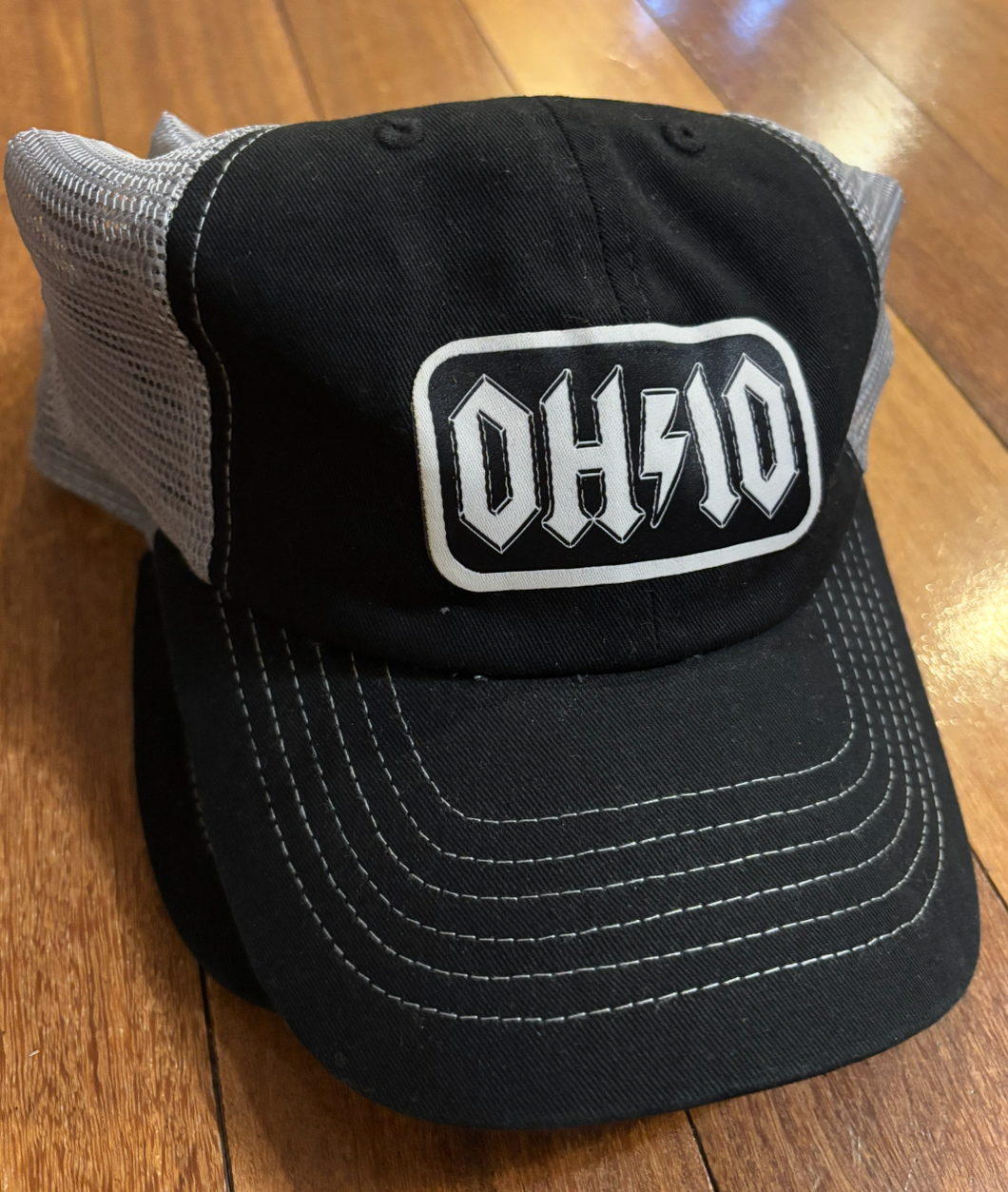 Ohio Hat Black Grey Mesh Dad Hat