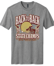 Load image into Gallery viewer, BISHOP WATTERSON BACK TO BACK STATE CHAMPS FOOTBALL TEE
