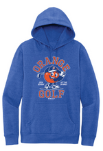 Load image into Gallery viewer, ORANGE GOLF BLUE HOODIE
