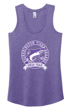 Load image into Gallery viewer, TIGER SHARKS SWIM TEAM PURPLE WOMENS RACERBACK

