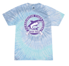 Load image into Gallery viewer, TIGER SHARKS SWIM TEAM BLUE TIE DYE TEE
