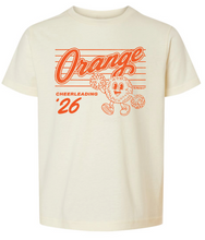 Load image into Gallery viewer, ORANGE CHEER IVORY TEE
