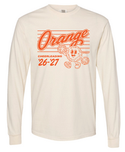 Load image into Gallery viewer, ORANGE CHEER IVORY LONG SLEEVE TEE
