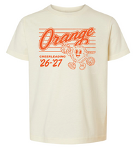 Load image into Gallery viewer, ORANGE CHEER IVORY TEE
