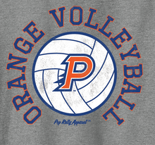 Load image into Gallery viewer, ORANGE VOLLEYBALL GREY TEE
