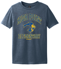 Load image into Gallery viewer, HIGH POINT ELEMENTARY NAVY TEE
