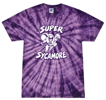 Load image into Gallery viewer, SUPER SYCAMORE PURPLE TIE DYE TEE
