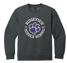 Load image into Gallery viewer, RIDGEVIEW HEATHERED CHARCOAL CREW SWEATSHIRT
