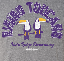 Load image into Gallery viewer, RISING TOUCANS GRAY TEE
