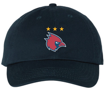 Load image into Gallery viewer, NAVY STAR CARDINAL DAD HAT
